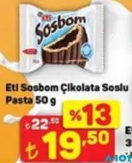 ETİ SOSBOM ÇİKOLATA SOSLU PASTA 50 G